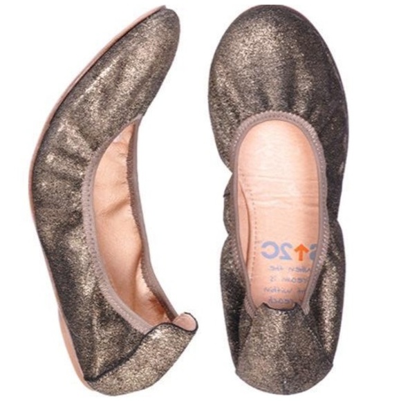 Bed Stu Tina Metallic Suede Ballet Flats